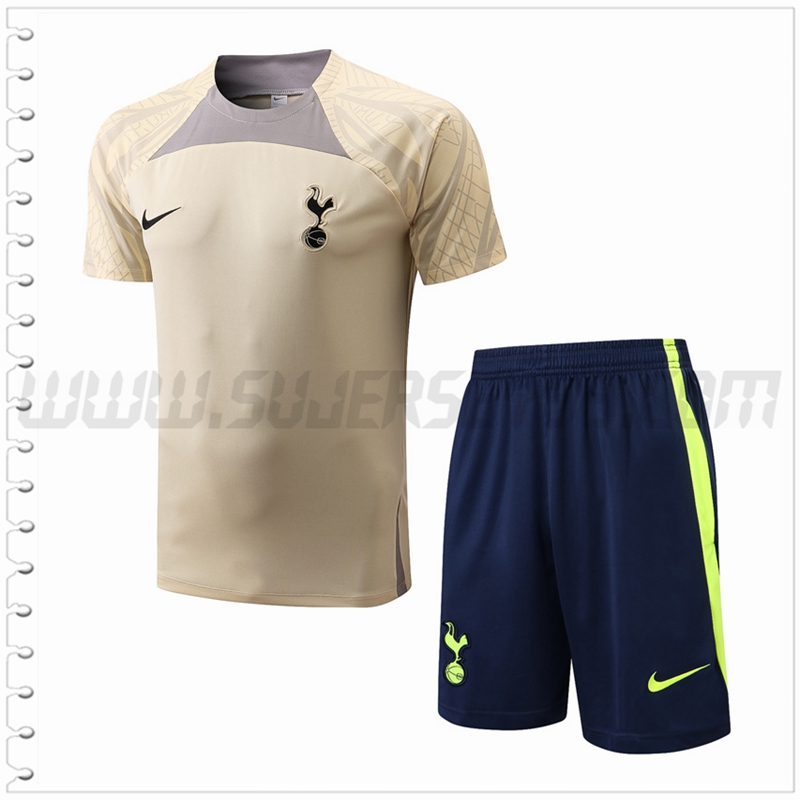 Camiseta Entrenamiento Tottenham Hotspur + Pantalones Cortos Amarillo 2022 2023