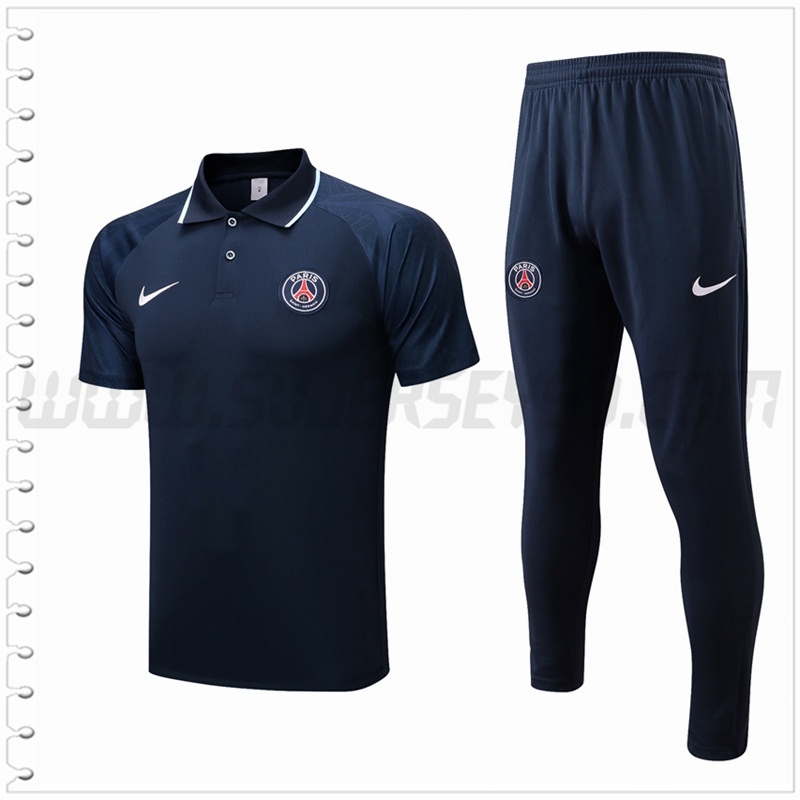 Polo Futbol PSG + Pantalones Azul Marina 2022 2023