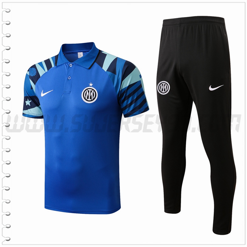 Polo Futbol Inter Milan + Pantalones Azul 2022 2023