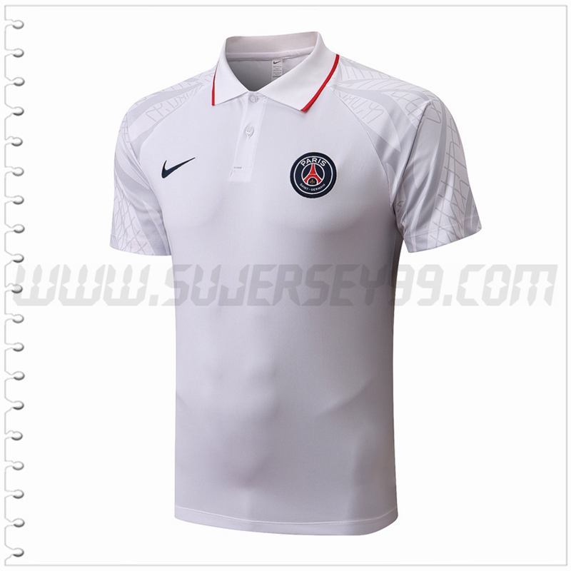 Polo Futbol PSG Blanco 2022 2023