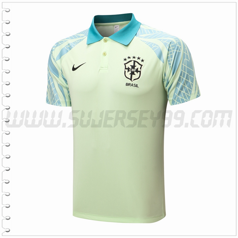 Polo Futbol Brasil Verde 2022 2023