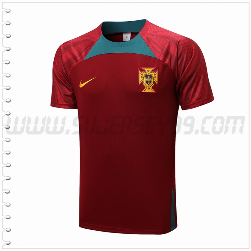 Camiseta Entrenamiento Portugal Rojo 2022 2023