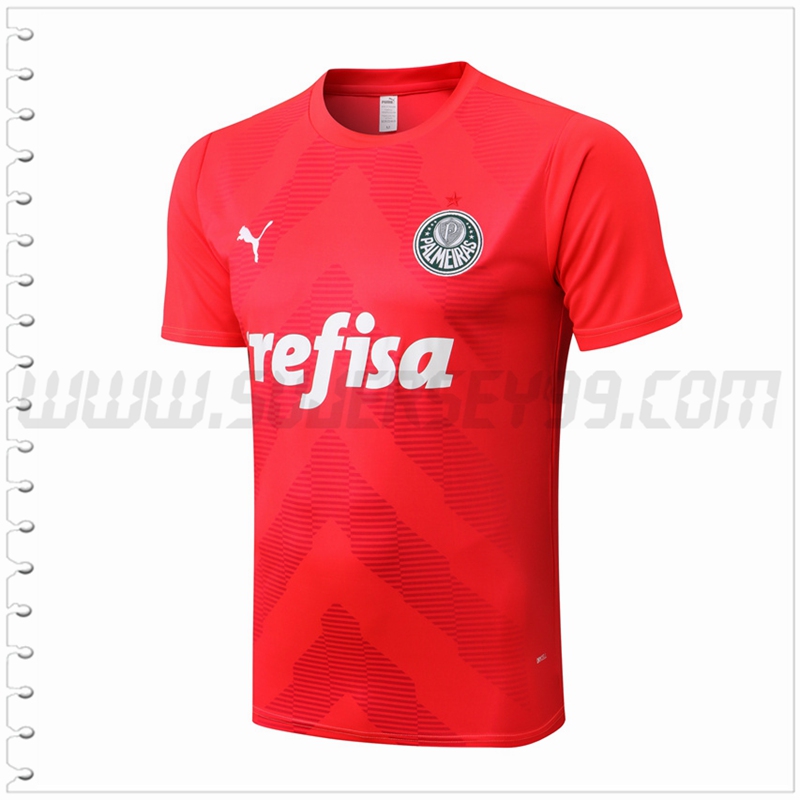 Camiseta Entrenamiento Palmeiras Rojo 2022 2023