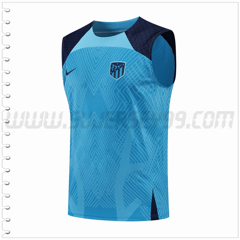 Camiseta Entrenamiento Sin Mangas Atletico Madrid Azul 2022 2023