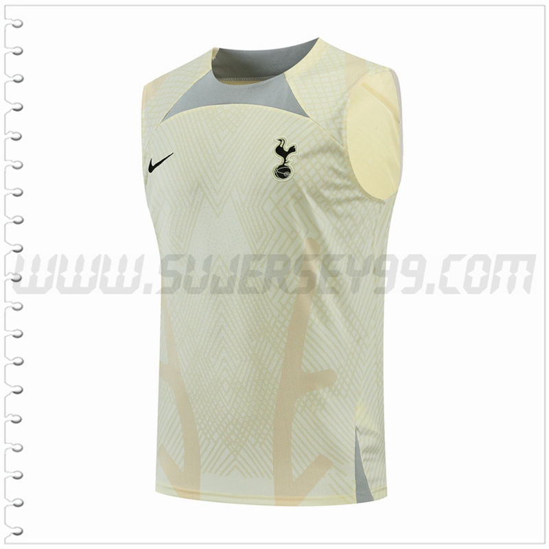 Camiseta Entrenamiento Sin Mangas Tottenham Hotspur Amarillo 2022 2023