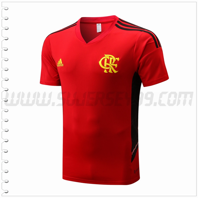 Camiseta Entrenamiento Flamengo Rojo 2022 2023