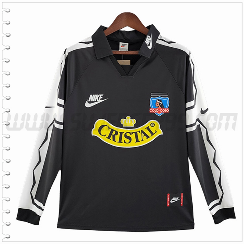 Segunda Camiseta Futbol Colo Colo Manga Larga Retro 1995