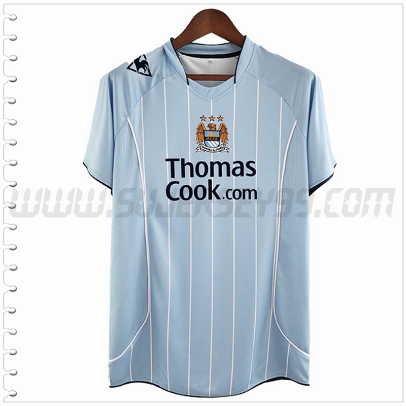 Primera Camiseta Futbol Manchester City Retro 2008/2009