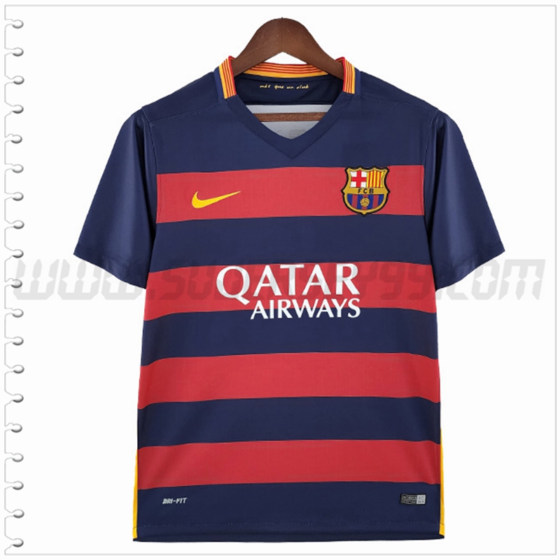 Primera Camiseta Futbol FC Barcelona Retro 2015/2016