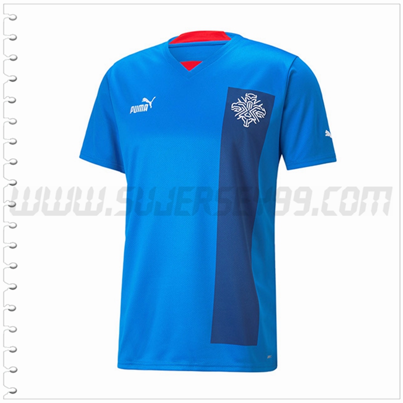 Primera Nuevo Camiseta Islandia Azul 2022 2023