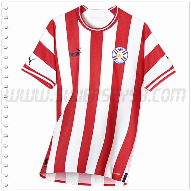 Primera Nuevo Camiseta Paraguay Rojo Blanco 2022 2023