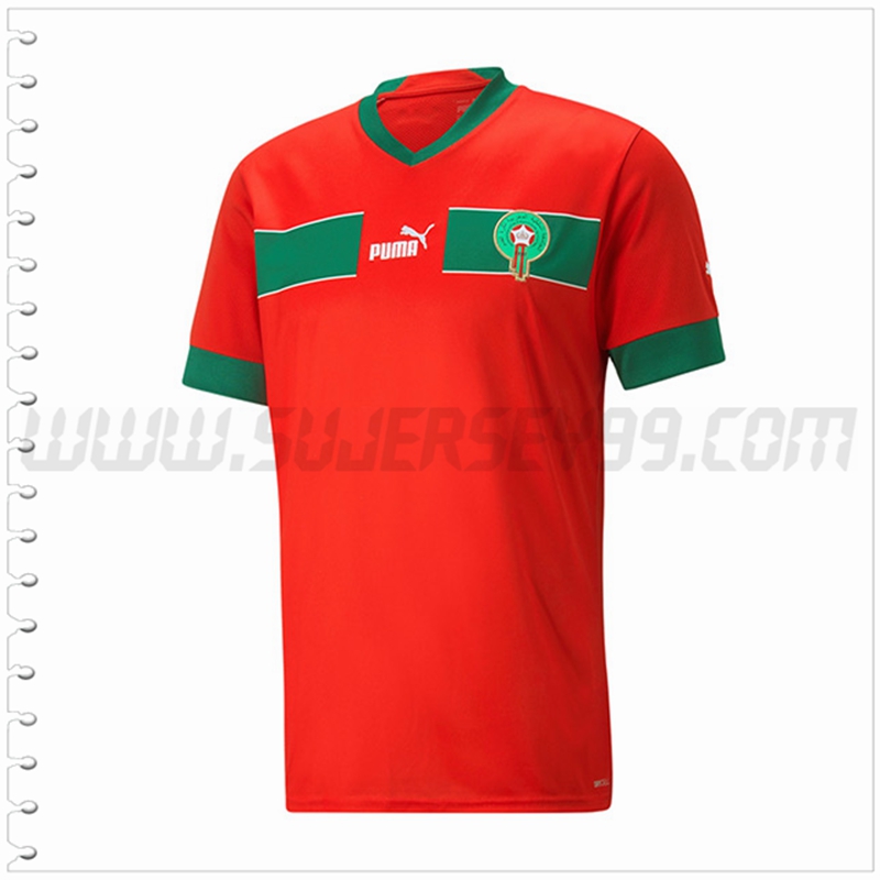 Primera Nuevo Camiseta Marruecos Rojo 2022 2023