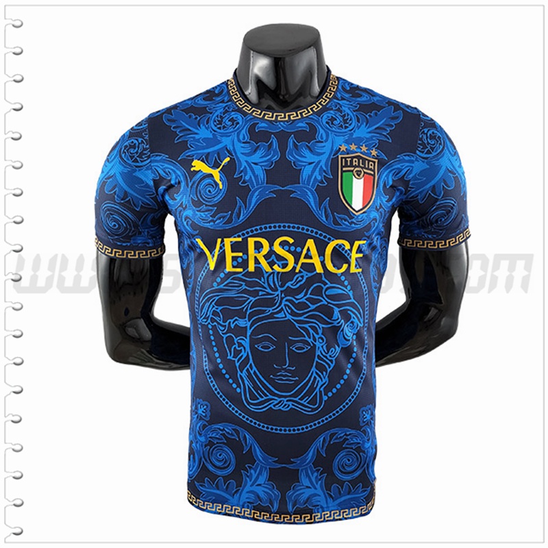 Camiseta Equipo Italia Azul Versace 2022 2023