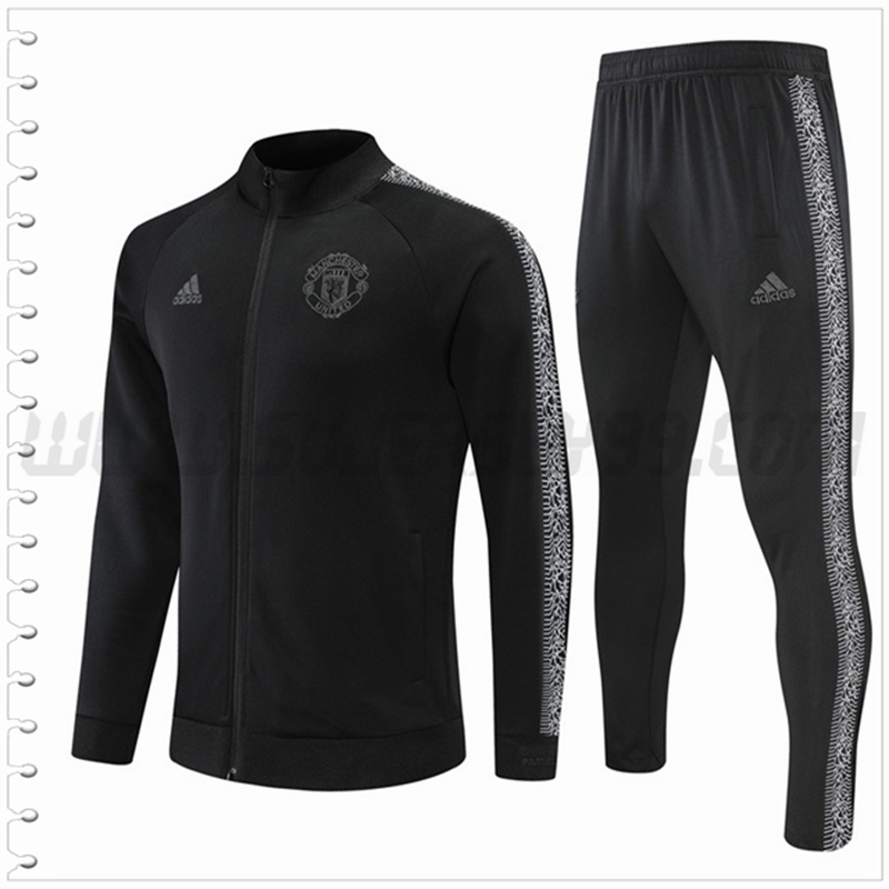 Chaqueta Chandal del Manchester United Negro 2022 2023