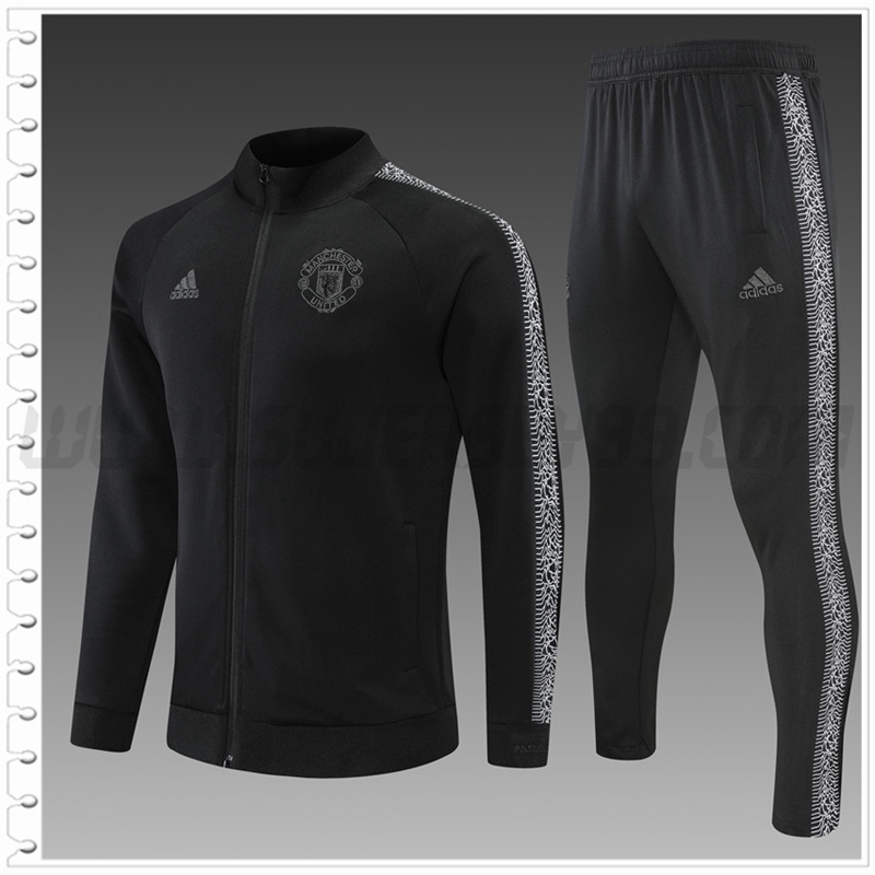 Chaqueta Chandal del Manchester Ninos United Negro 2022 2023