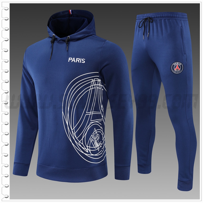 Chaqueta con Capucha Chandal del PSG Ninos Azul 2022 2023