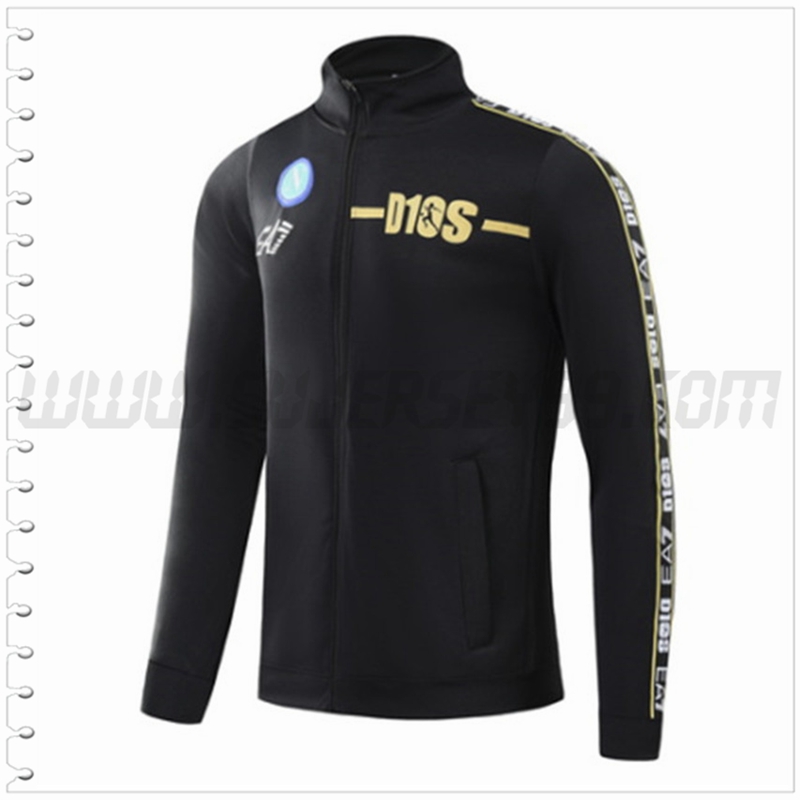 Chaqueta Futbol SSC Napoles Negro 2022 2023