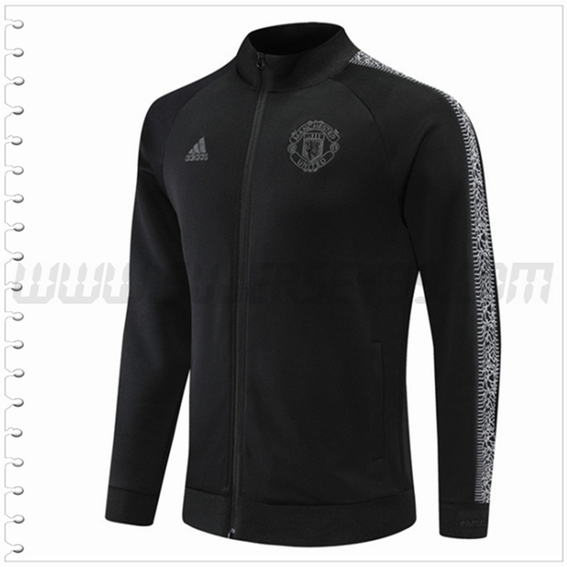 Chaqueta Futbol Manchester United Negro 2022 2023