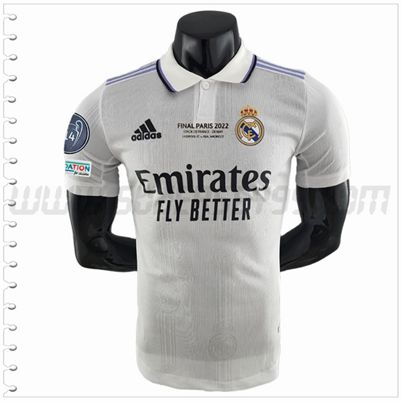 Primera Camiseta Futbol Real Madrid 14 Campeones 2022 2023