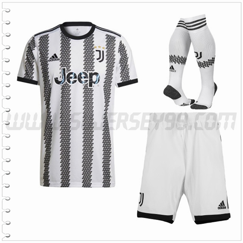 Primera Equipacion del Juventus (Pantalones + Calcetines) 2022 2023