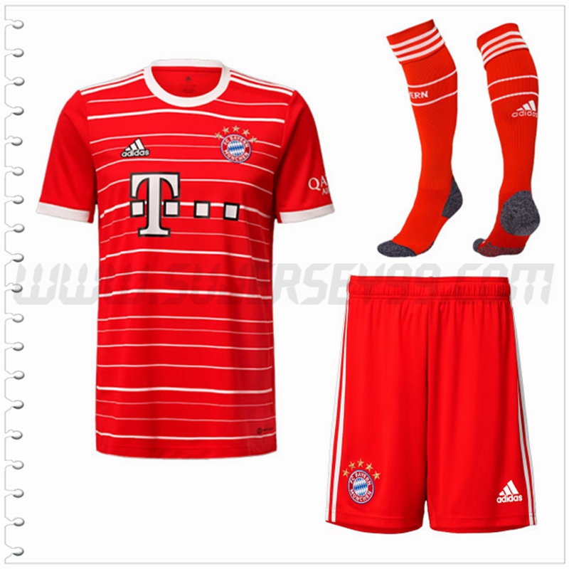 Primera Equipacion del Bayern Munich (Pantalones + Calcetines) 2022 2023