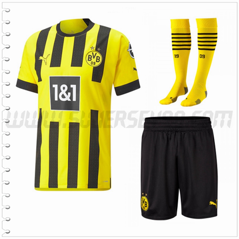 Primera Equipacion del Dortmund BVB (Pantalones + Calcetines) 2022 2023