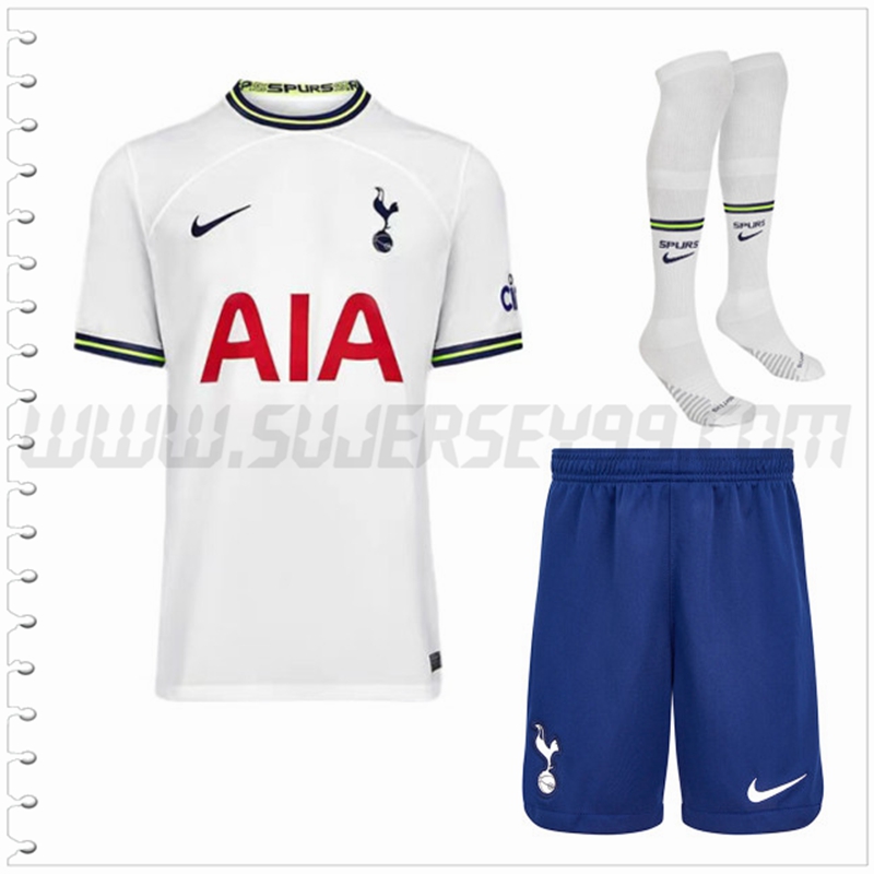 Primera Equipacion del Tottenham Hotspurs (Pantalones + Calcetines) 2022 2023