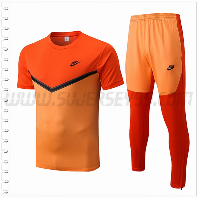 Camiseta Entrenamiento Nike + Pantalones Naranja 2022 2023