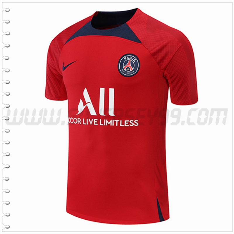 Camiseta Entrenamiento PSG Rojo 2022 2023