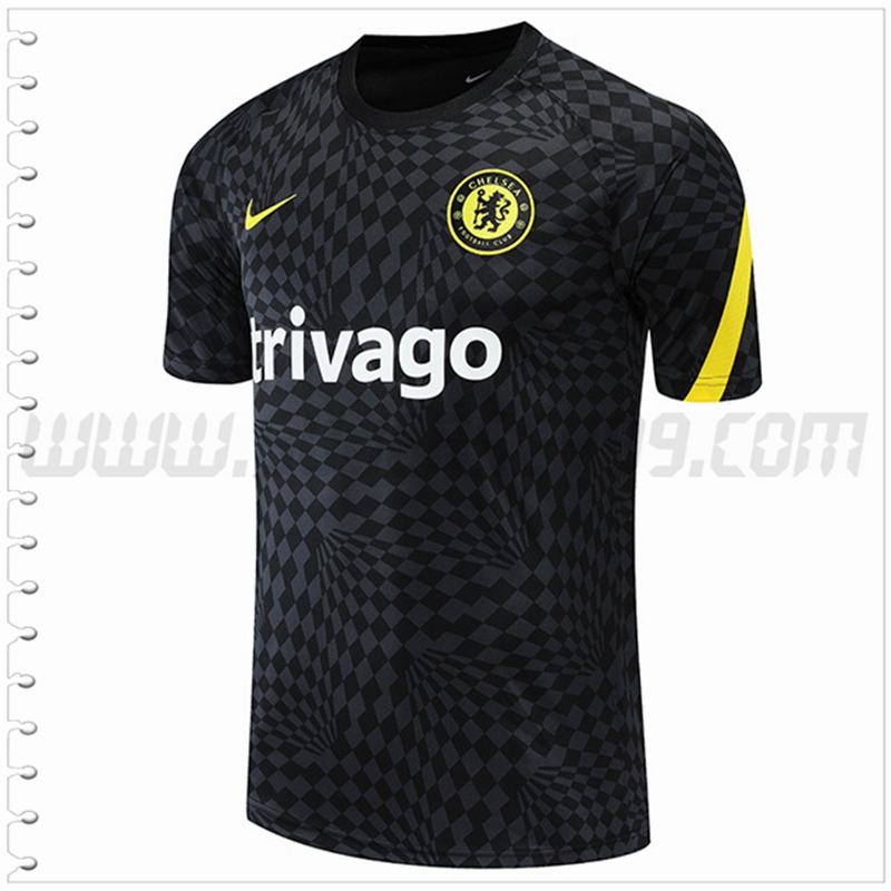 Camiseta Entrenamiento FC Chelsea Negro 2022 2023