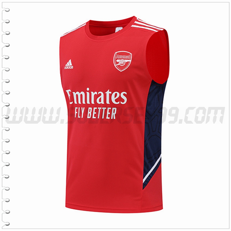 Camiseta Entrenamiento Sin Mangas Arsenal Rojo 2022 2023