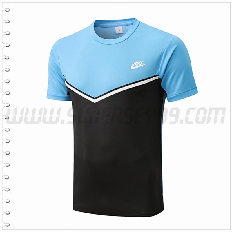 Camiseta Entrenamiento Nike Negro/Azul 2022 2023