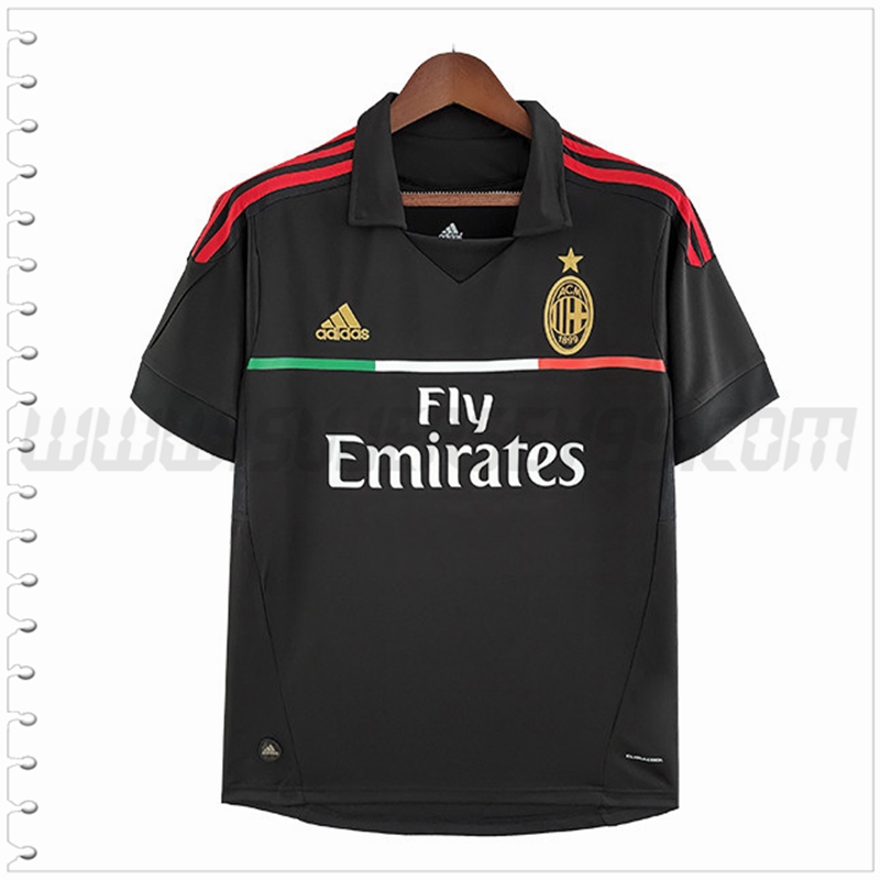 Tercera Camiseta Futbol AC Milan Retro 2011/2012