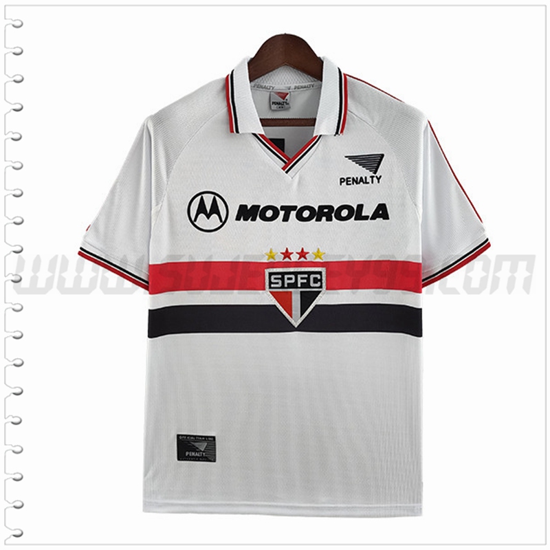 Primera Camiseta Futbol Sao Paulo FC Retro 1999