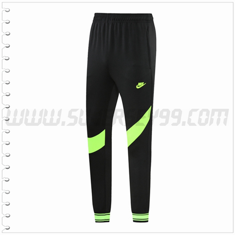 Pantalones Entrenamiento Nike Negro/Verde 2022 2023