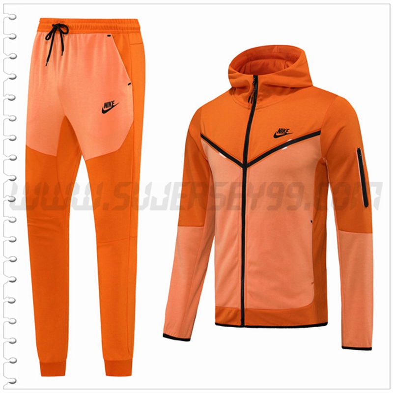 Chaqueta con Capucha Chandal del Nike Naranja 2022 2023