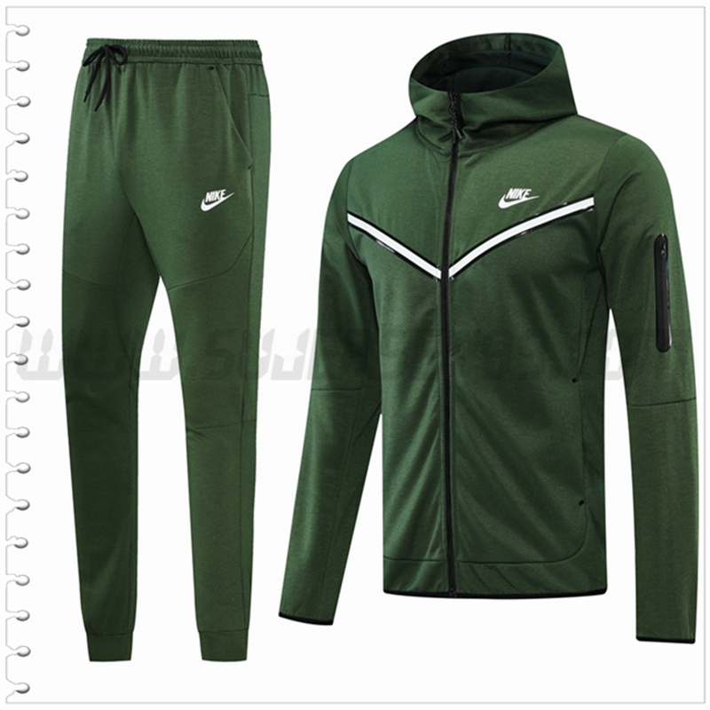 Chaqueta con Capucha Chandal del Nike Verde 2022 2023