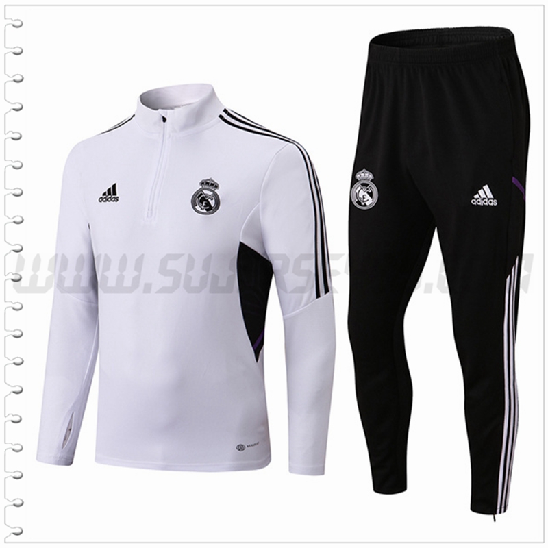 Chandal del Real Madrid Blanco/Negro 2022 2023