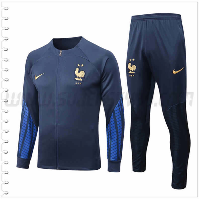 Chaqueta Chandal del Francia Azul Marina 2022 2023