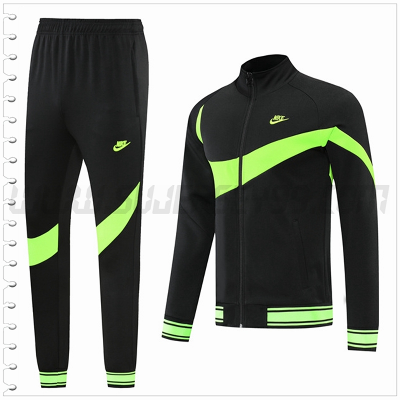 Chaqueta Chandal del Nike Negro/Verde 2022 2023