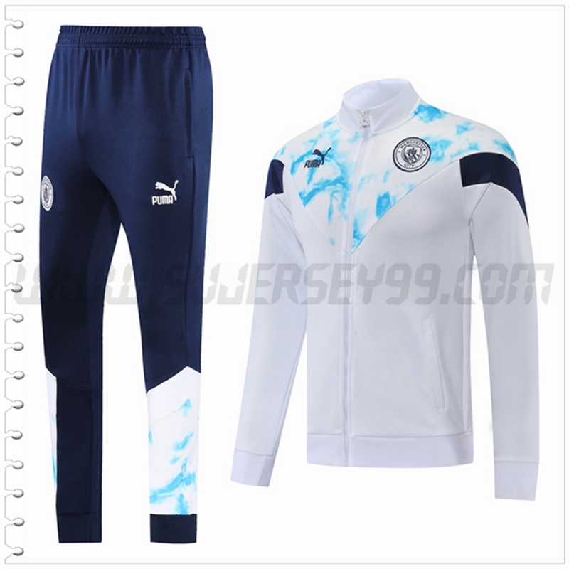 Chaqueta Chandal del Manchester City Blanco 2022 2023