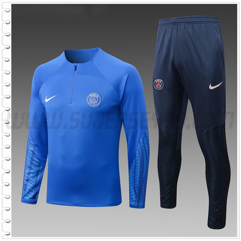 Chandal del PSG Ninos Azul 2022 2023