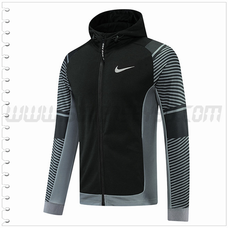 Chaqueta con Capucha Nike Negro/Gris 2022 2023