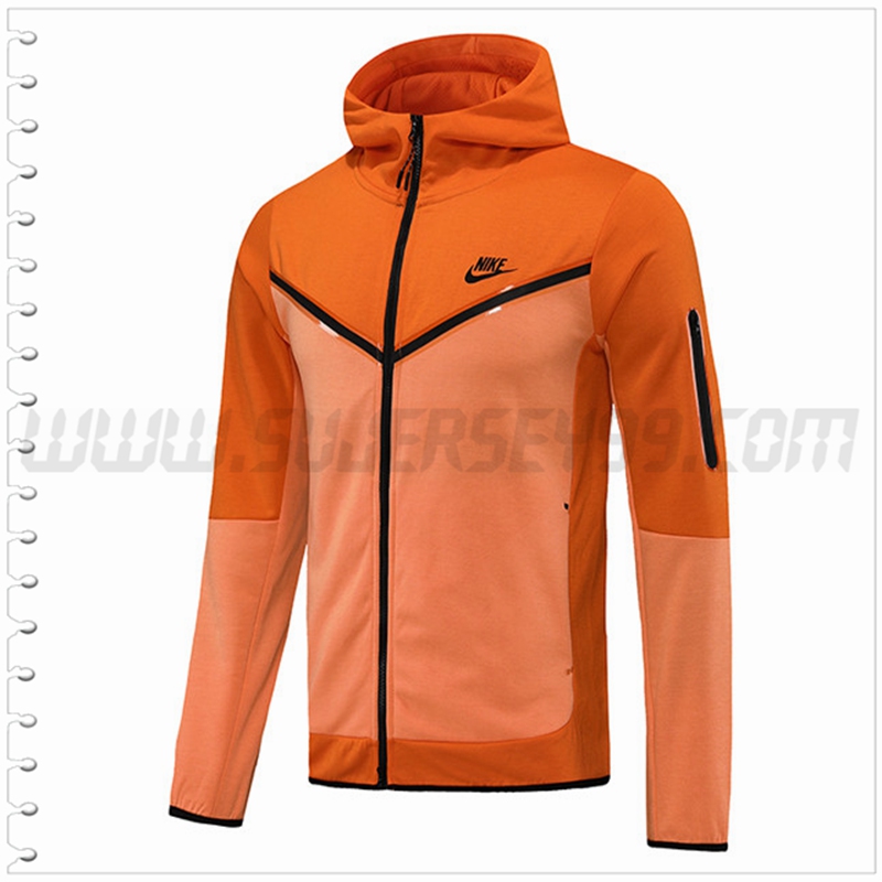 Chaqueta con Capucha Nike Naranja 2022 2023