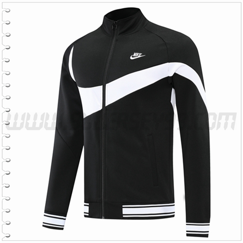 Chaqueta Futbol Nike Negro/Blanco 2022 2023