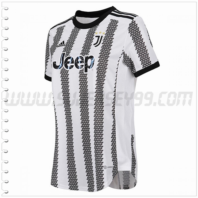 Primera Camiseta Futbol Juventus Mujer 2022 2023