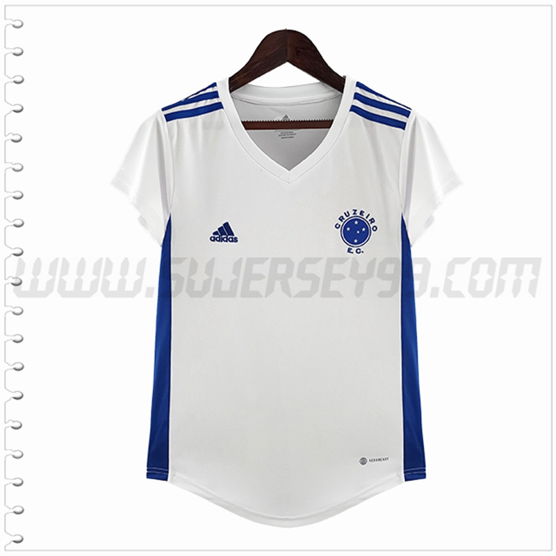 Segunda Camiseta Futbol Cruzeiro Mujer 2022 2023