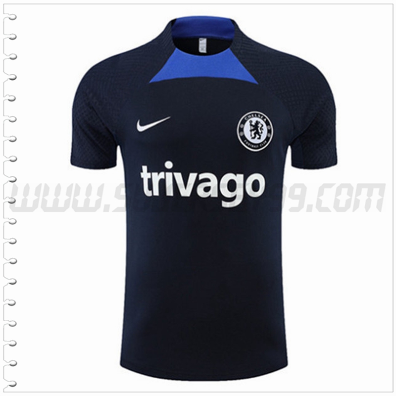 Camiseta Entrenamiento Sin Mangas FC Chelsea Azul Marina 2022 2023