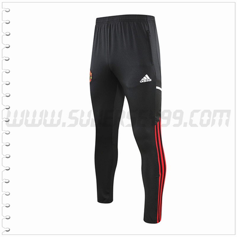 Pantalones Entrenamiento Manchester United Negro 2022 2023 -03