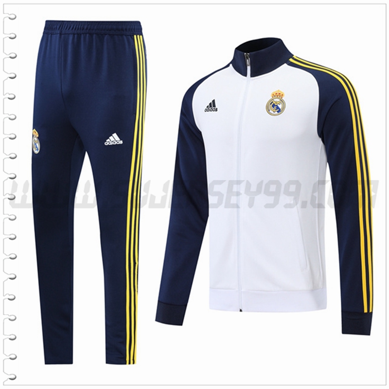 Chaqueta Chandal del Real Madrid Blanco/Azul Marina 2022 2023